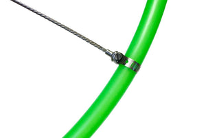 Clamp Nut securing wire to green tube
