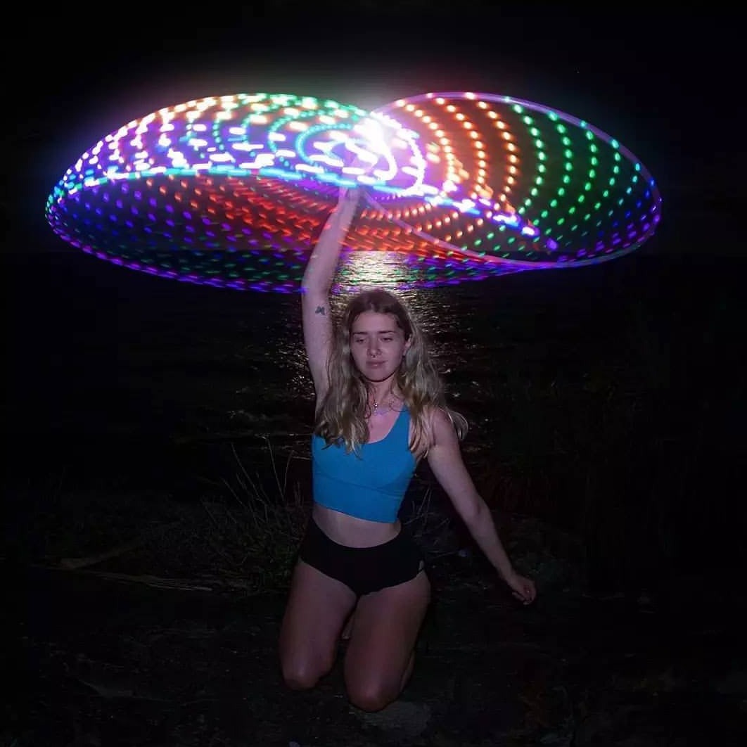 Buy LED Hula Hoop, Light Up Hula Hoop, Glow Hoop UltraPoi