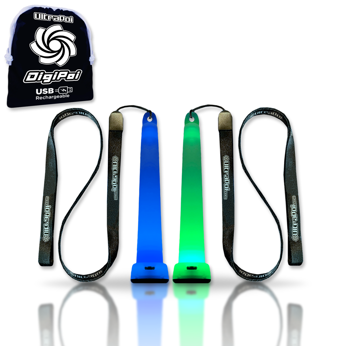 Digi Poi Rechargeable LED Glow Stick Kit
