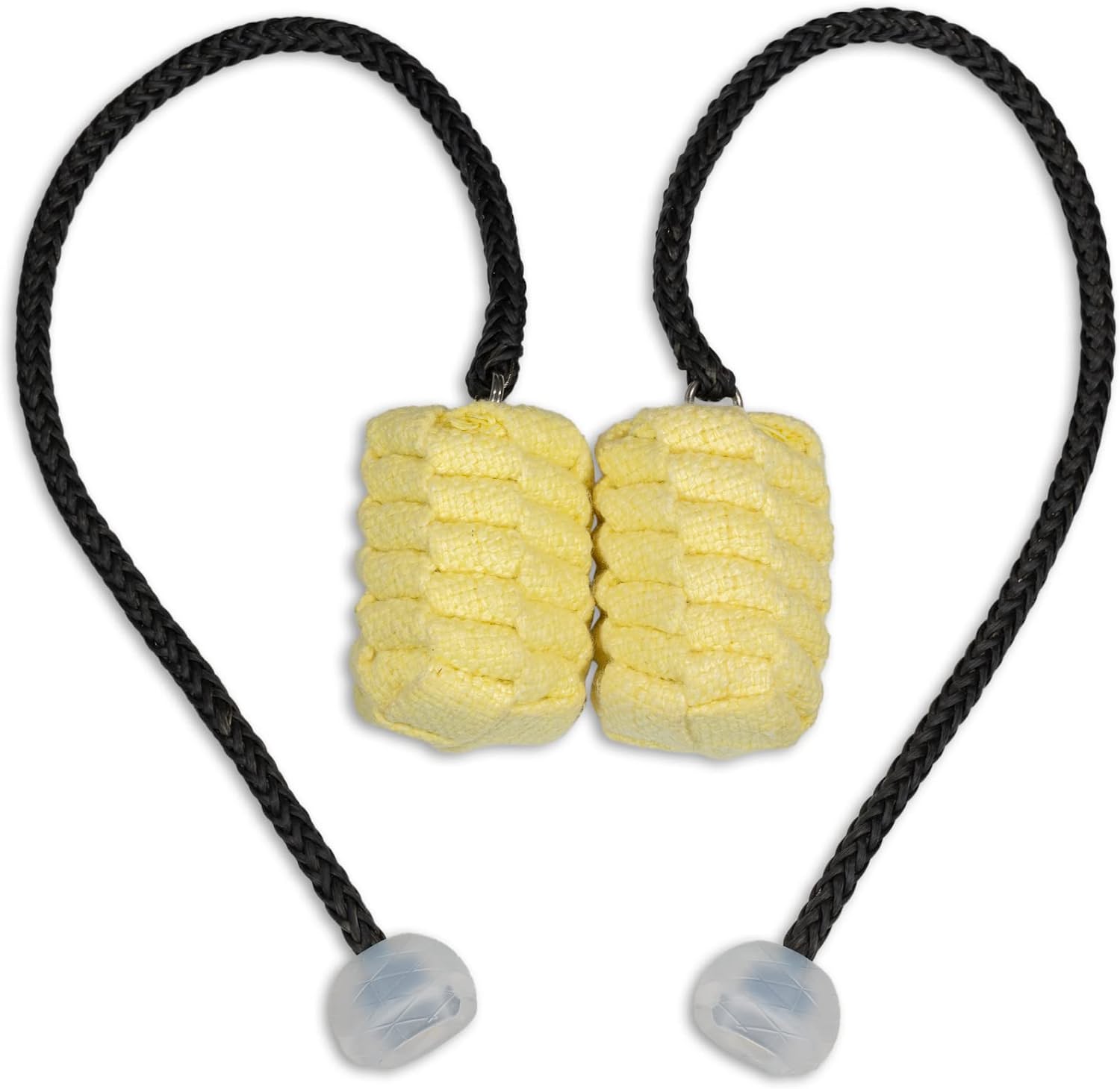 Elite Fire Poi – Technora Tethers & UltraPoi Knobs – 3 Inch Woven Kevlar MoonBlaze Heads – 24 Inch Length