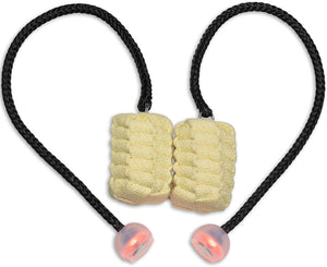 Elite Fire Poi – Technora Tethers & UltraPoi Knobs – 3 Inch Woven Kevlar MoonBlaze Heads – 24 Inch Length