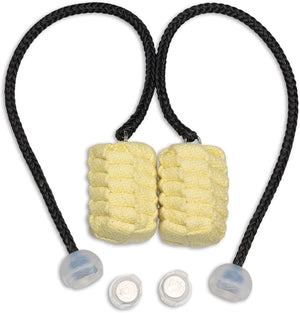 Elite Fire Poi – Technora Tethers & UltraPoi Knobs – 3 Inch Woven Kevlar MoonBlaze Heads – 24 Inch Length