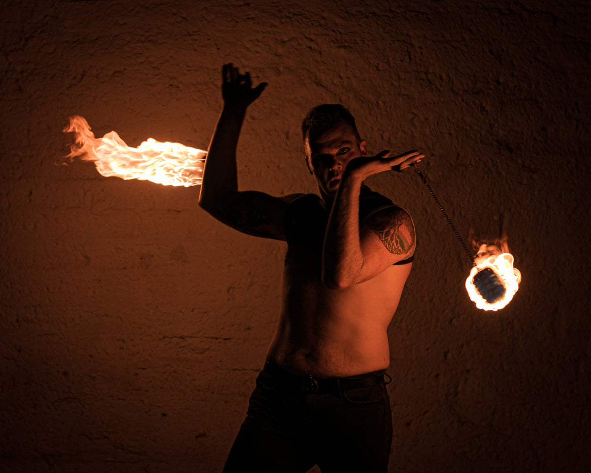  Moonblaze Fire Poi Set - FireMecca 