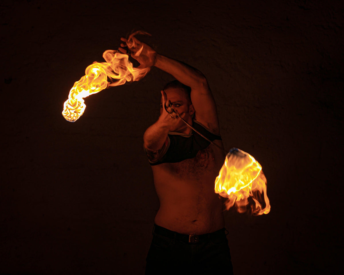  Moonblaze Fire Poi Set - FireMecca 