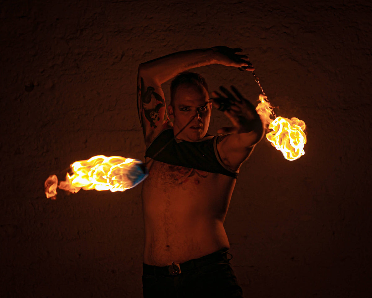  Moonblaze Fire Poi Set - FireMecca 