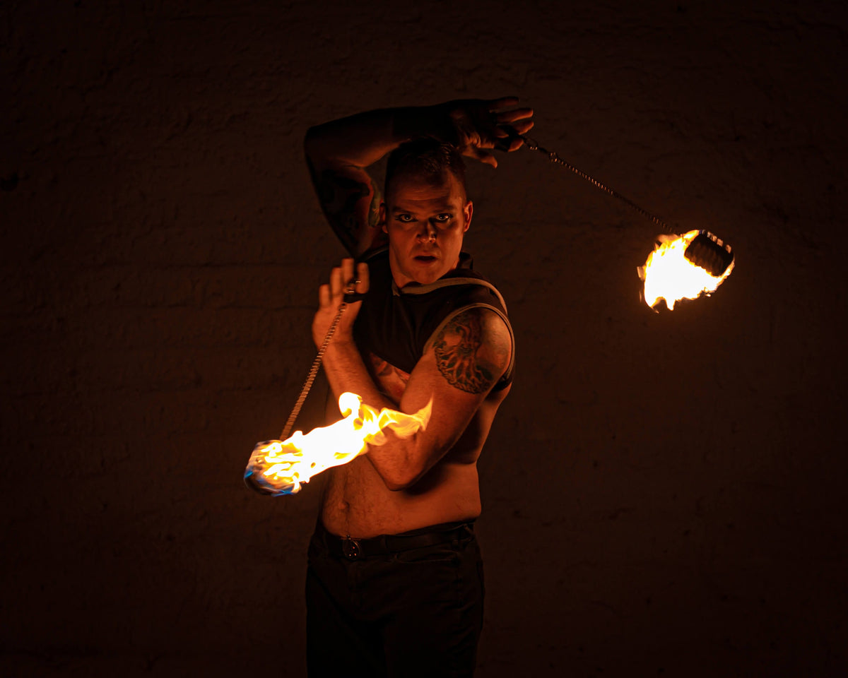  Moonblaze Fire Poi Set - FireMecca 