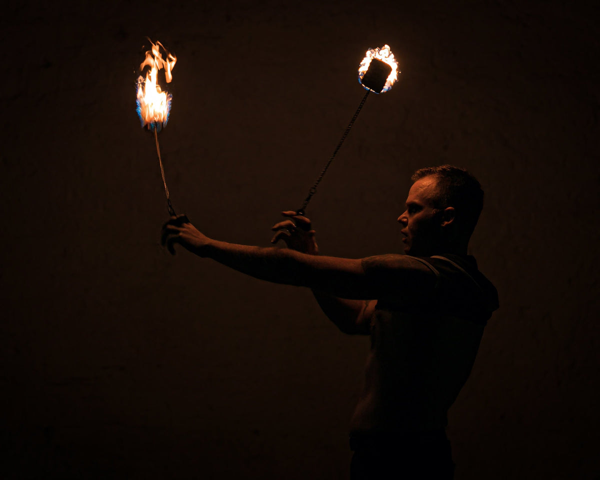  Moonblaze Fire Poi Set - FireMecca 