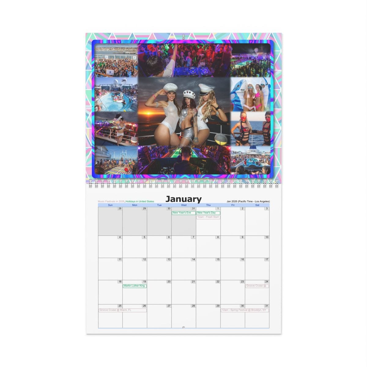  Music Festivals 2026 Calendar & Planner with Digital iCal Sync 