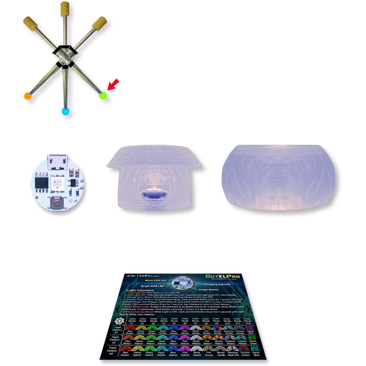 UltraKnob Pro Handle for Juggling Club (Individual)