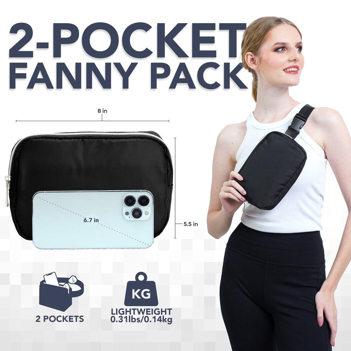  Fanny Pack (1 Pocket) 
