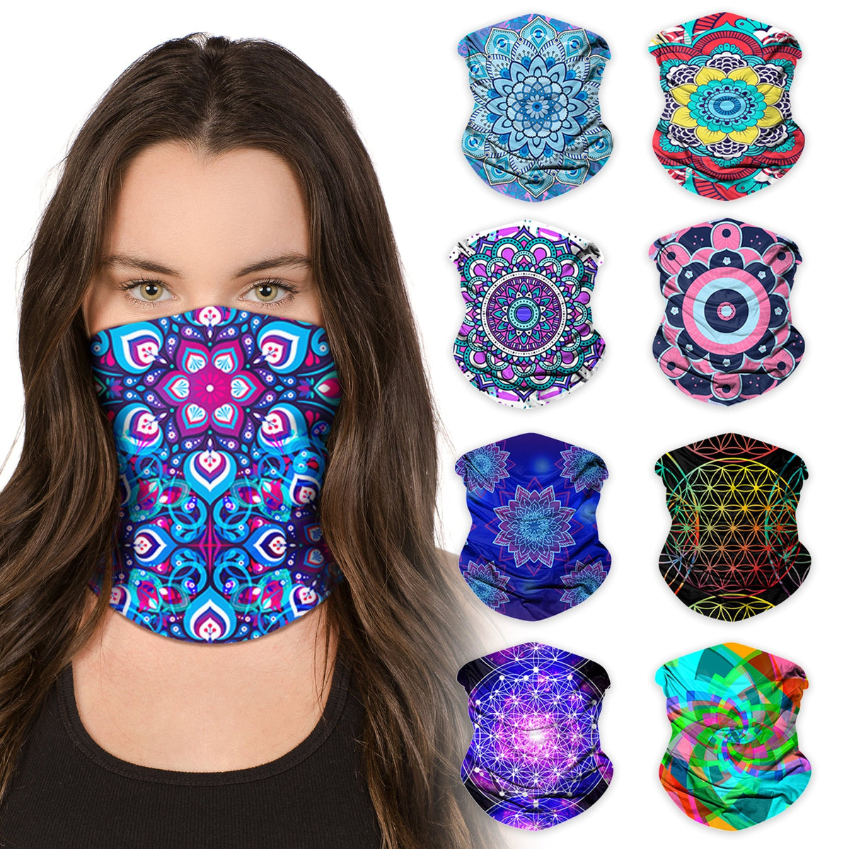  Festival Neck Gaiter (9 Pack) 