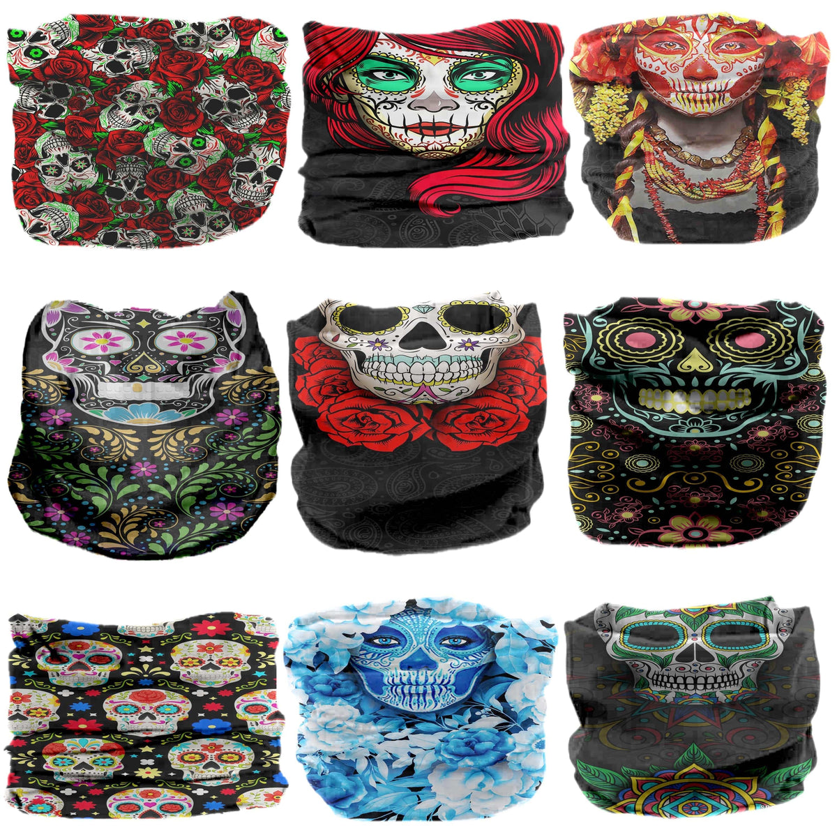  Festival Neck Gaiter (9 Pack) 