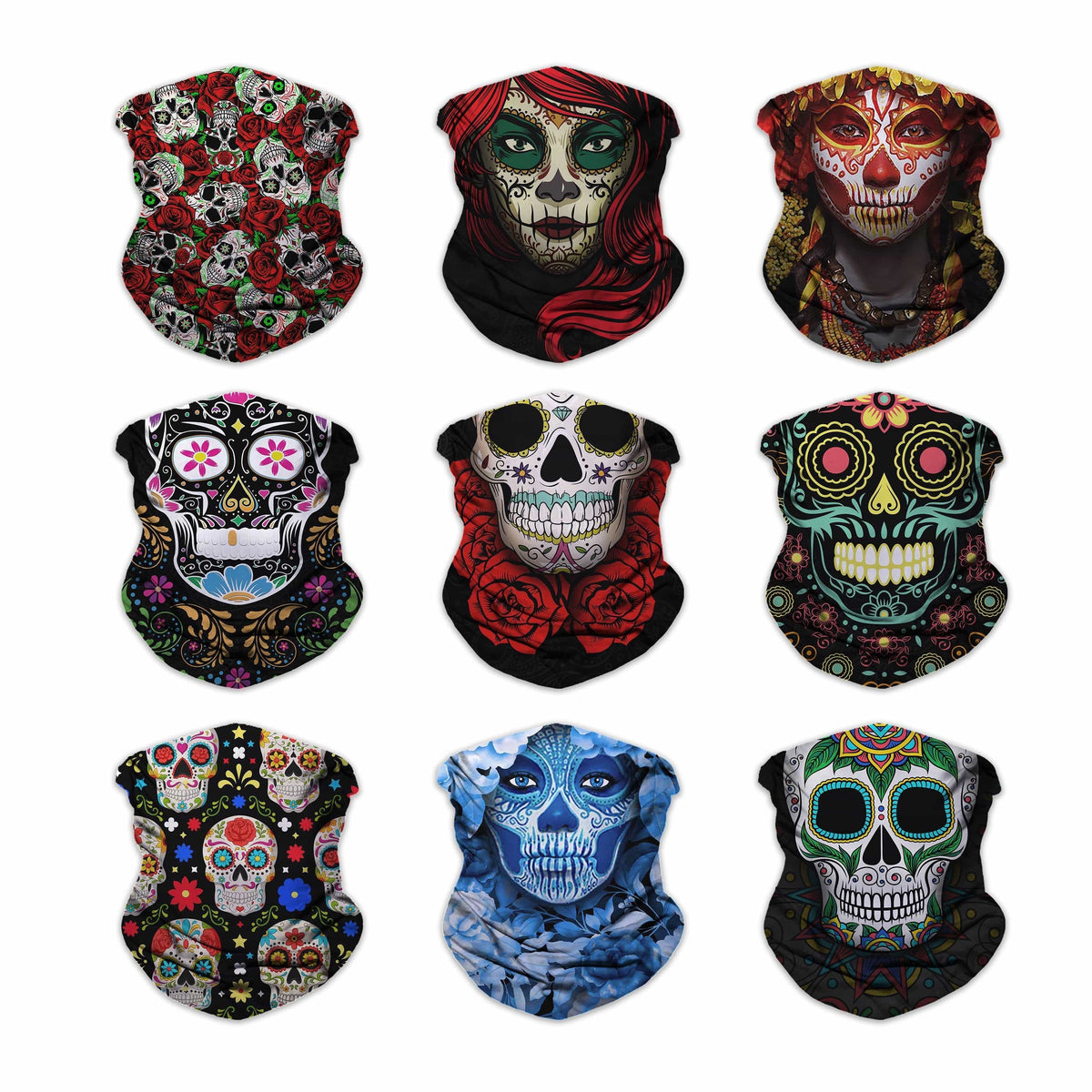  Festival Neck Gaiter (9 Pack) 
