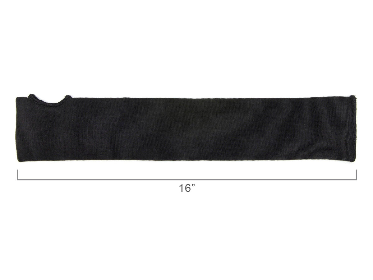  Black arm sleeve with fingerless glove 