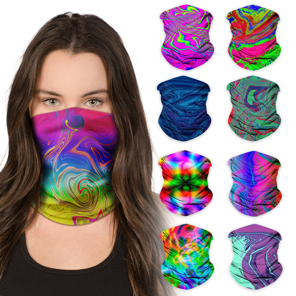  Festival Neck Gaiter (9 Pack) 