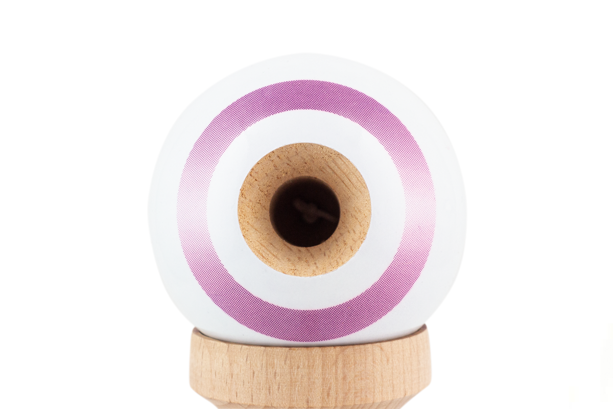 Purple Bloom Kendama with Tricklist