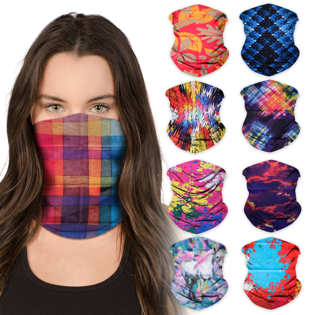  Festival Neck Gaiter (9 Pack) 