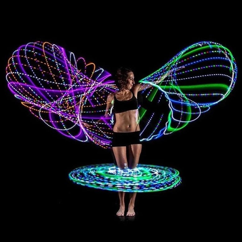 UltraHoop Shuffle LED Light Up Hula Hoop with 30 lights