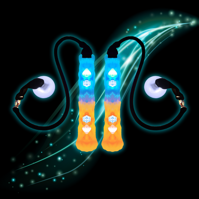 Glowing LED poi design