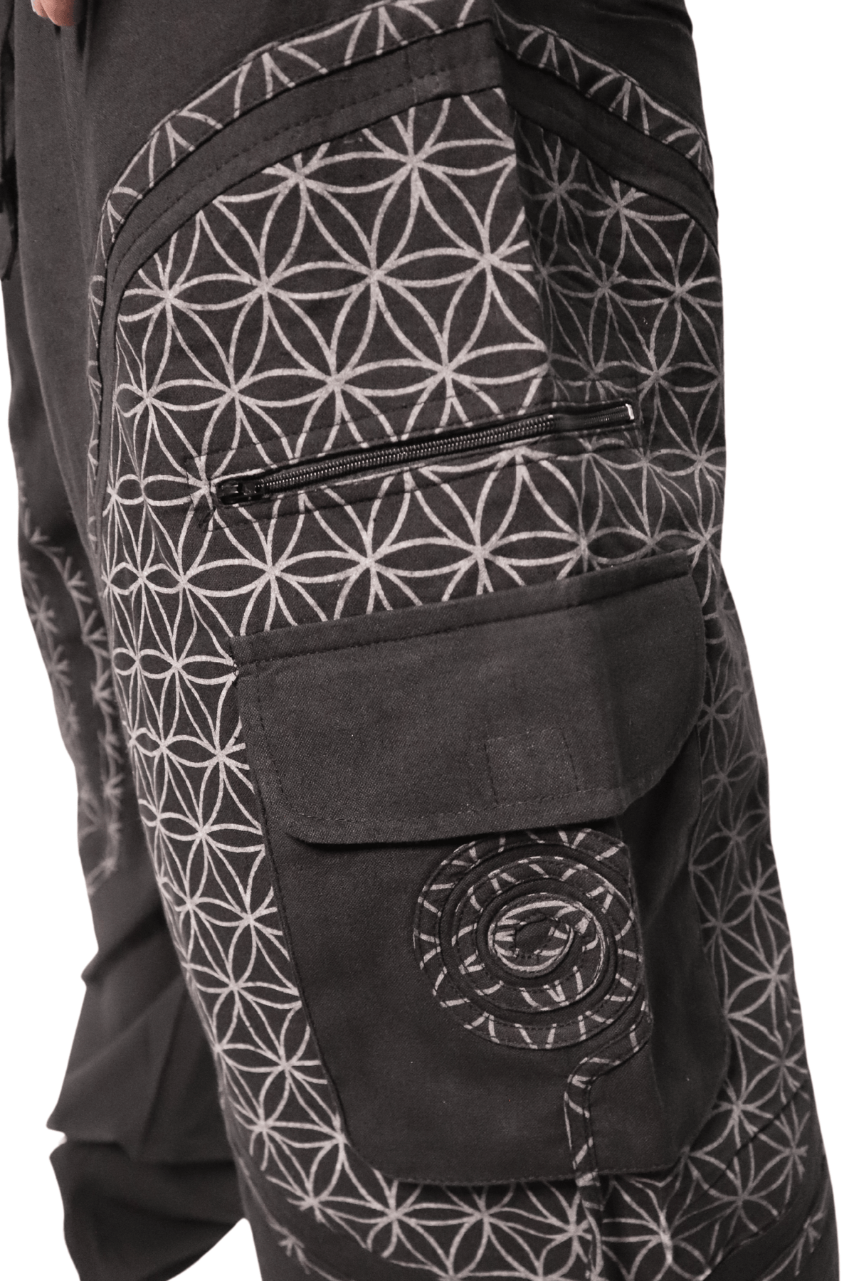  Flow Pants - Black Flower of Life 