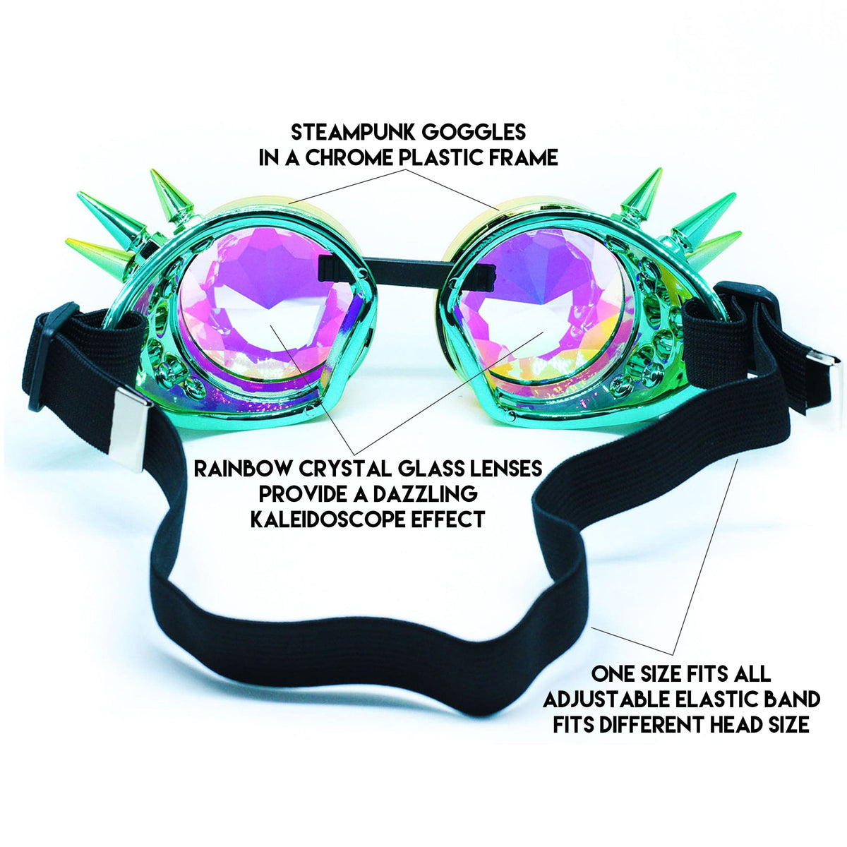  Steampunk Goggles and Kaleidoscope Glasses 