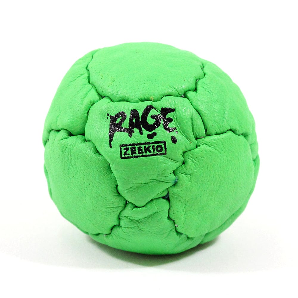  Zeekio -The Rage- 14 Panel Genuine Leather Footbag - Hacky Sack 
