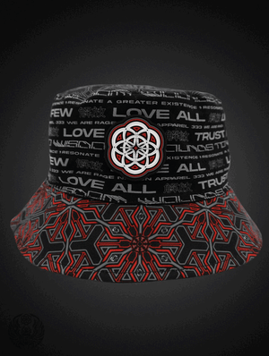 PROTECTED BY INTENT ✦ REVERSIBLE / REFLECTIVE ✦ BUCKET HAT w/ hidden pocket