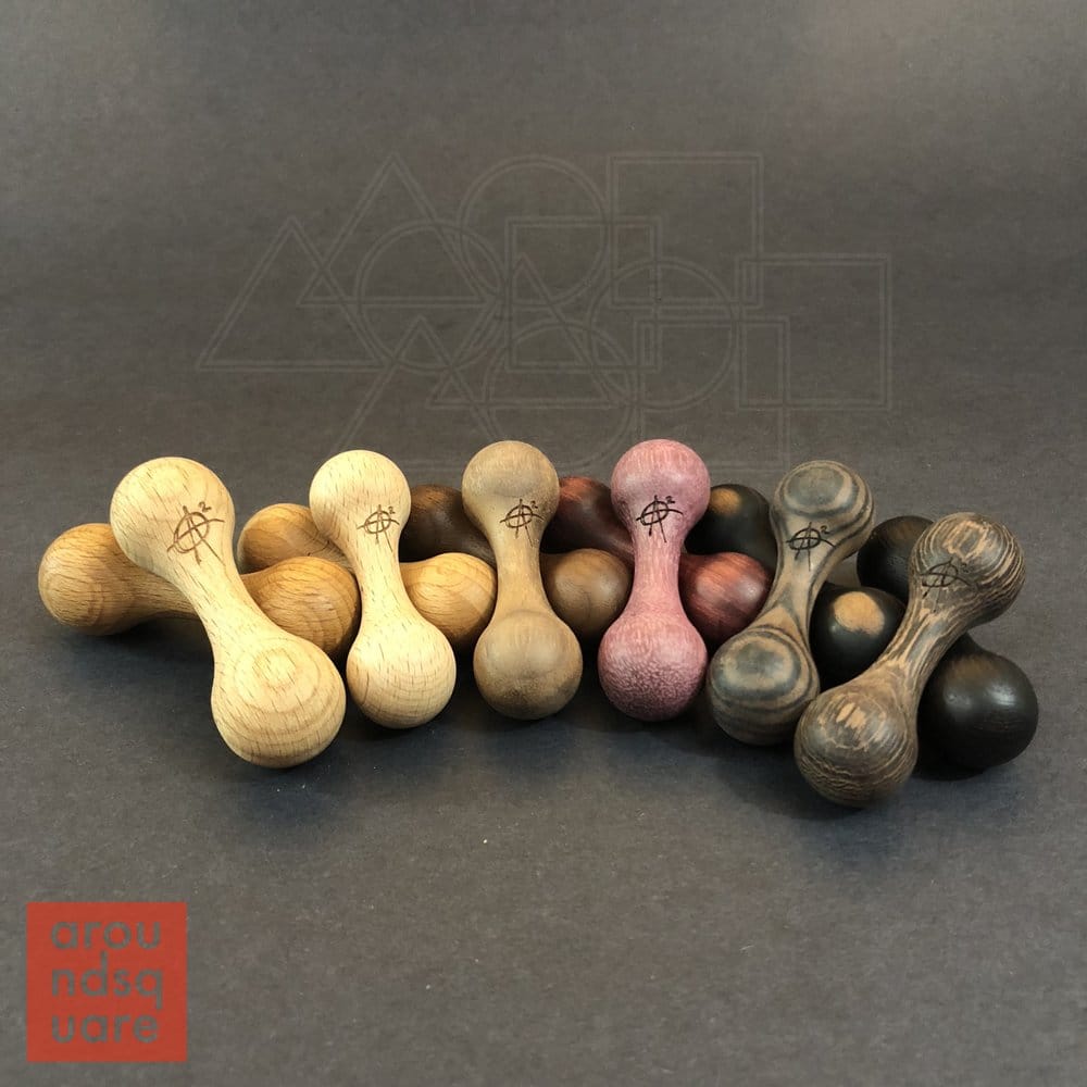  AroundSquare Wooden Knucklebone Skill Toy- Begleri - 