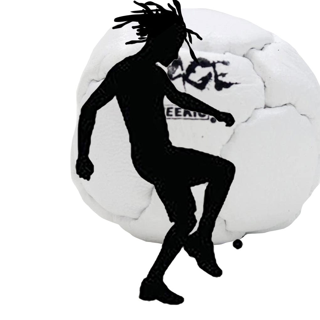  Zeekio -The Rage- 14 Panel Genuine Leather Footbag - Hacky Sack 