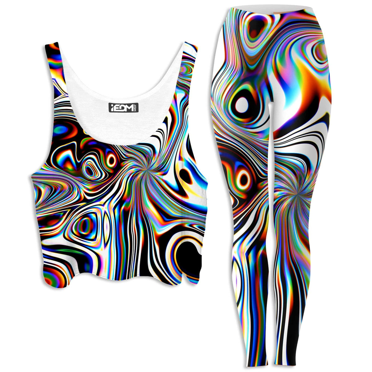  Oil Aura Crop Top and Leggings Combo 