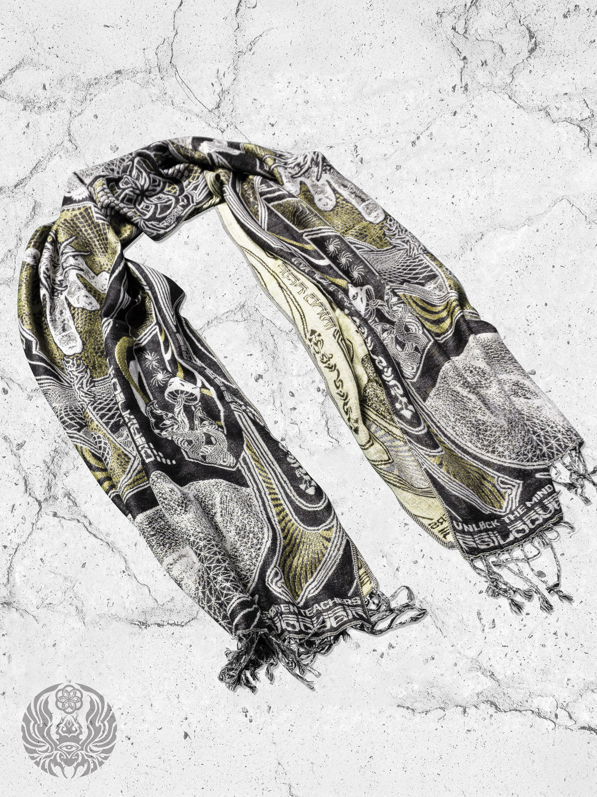RESTOCKED ✦ GOLDEN TEACHERS V1 • GOLD • Festival Shawl/Scarf NEW