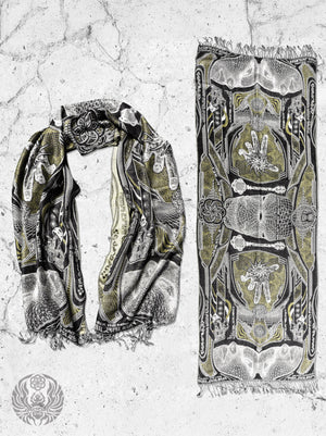 RESTOCKED ✦ GOLDEN TEACHERS V1 • GOLD • Festival Shawl/Scarf NEW