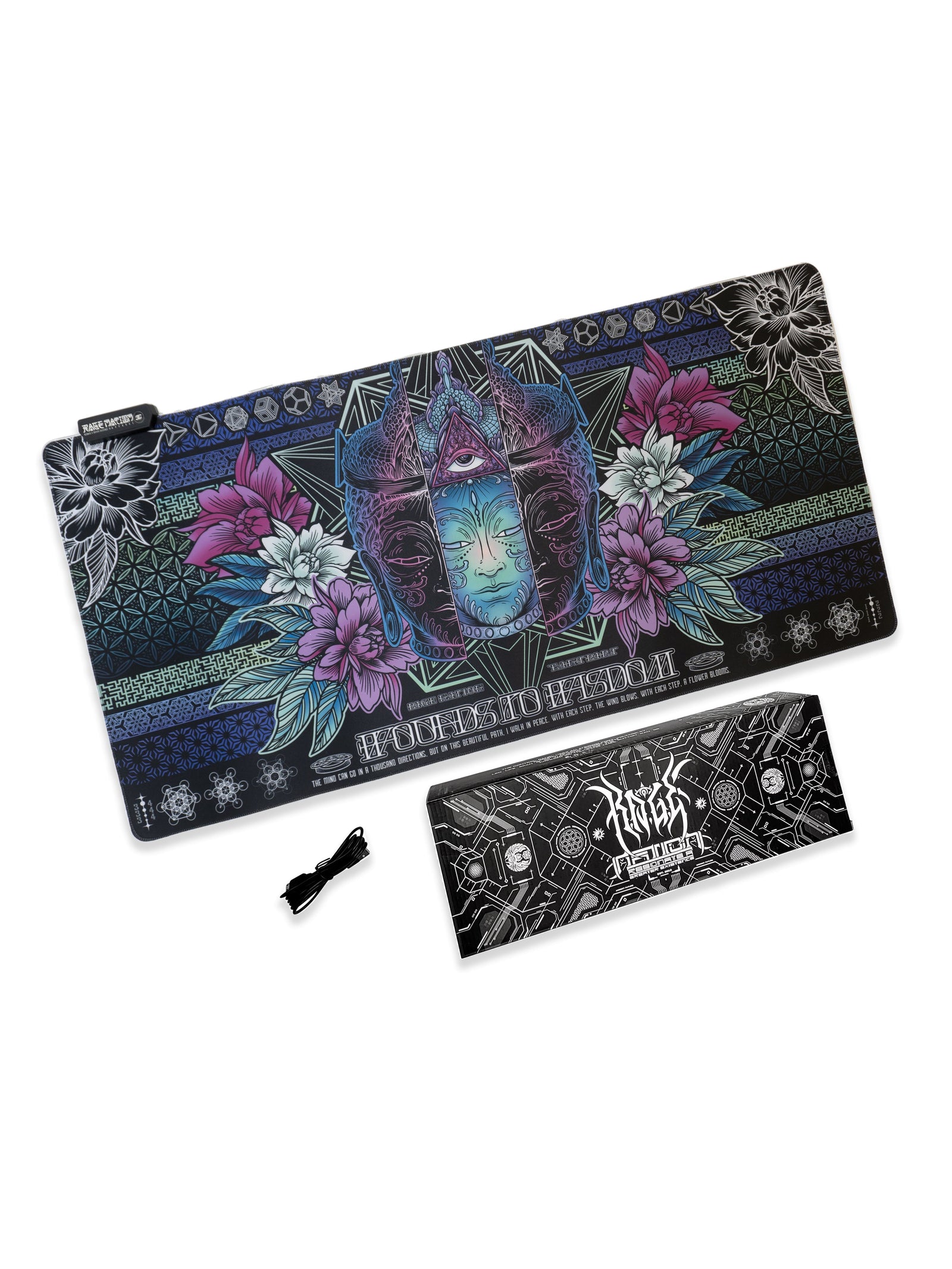WOUNDS TO WISDOM V2 • ETHEREAL HUES • XXL RGB GAMING MOUSEPAD
