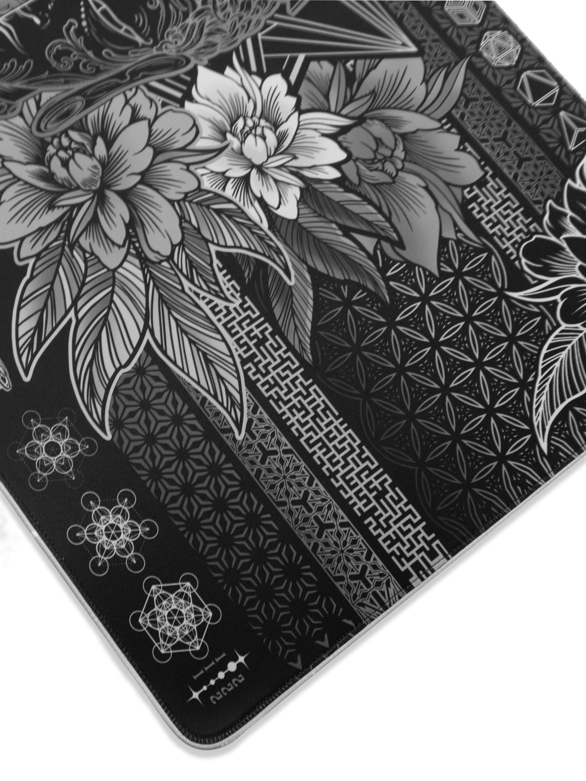 WOUNDS TO WISDOM V1 • MONOCHROME • XXL RGB GAMING MOUSEPAD