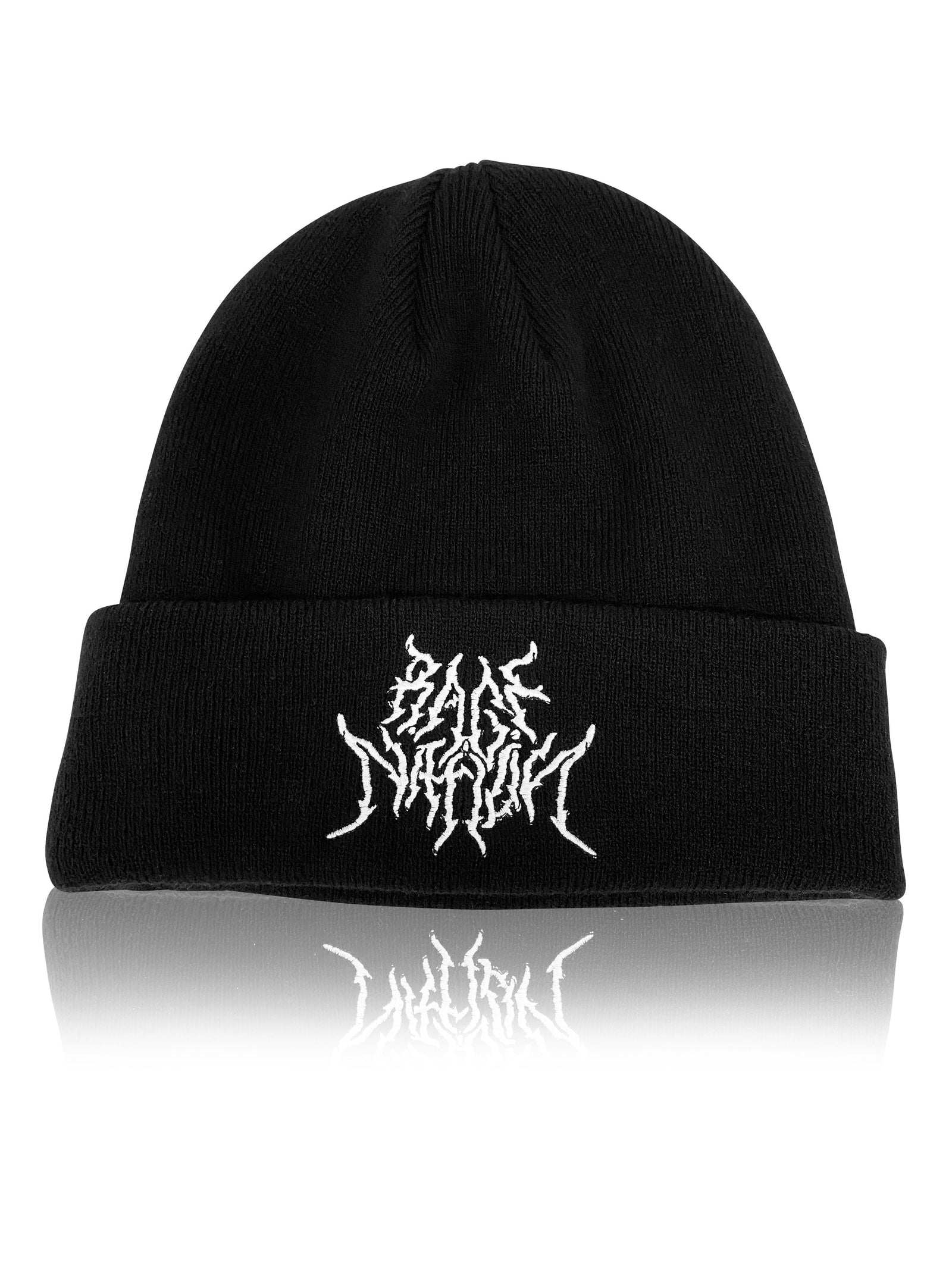 END THE HATE V1 • Metal Logo Knit Beanie