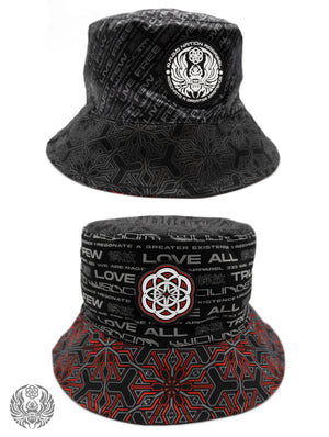 PROTECTED BY INTENT ✦ REVERSIBLE / REFLECTIVE ✦ BUCKET HAT w/ hidden pocket