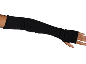 Black arm sleeve with fingerless glove