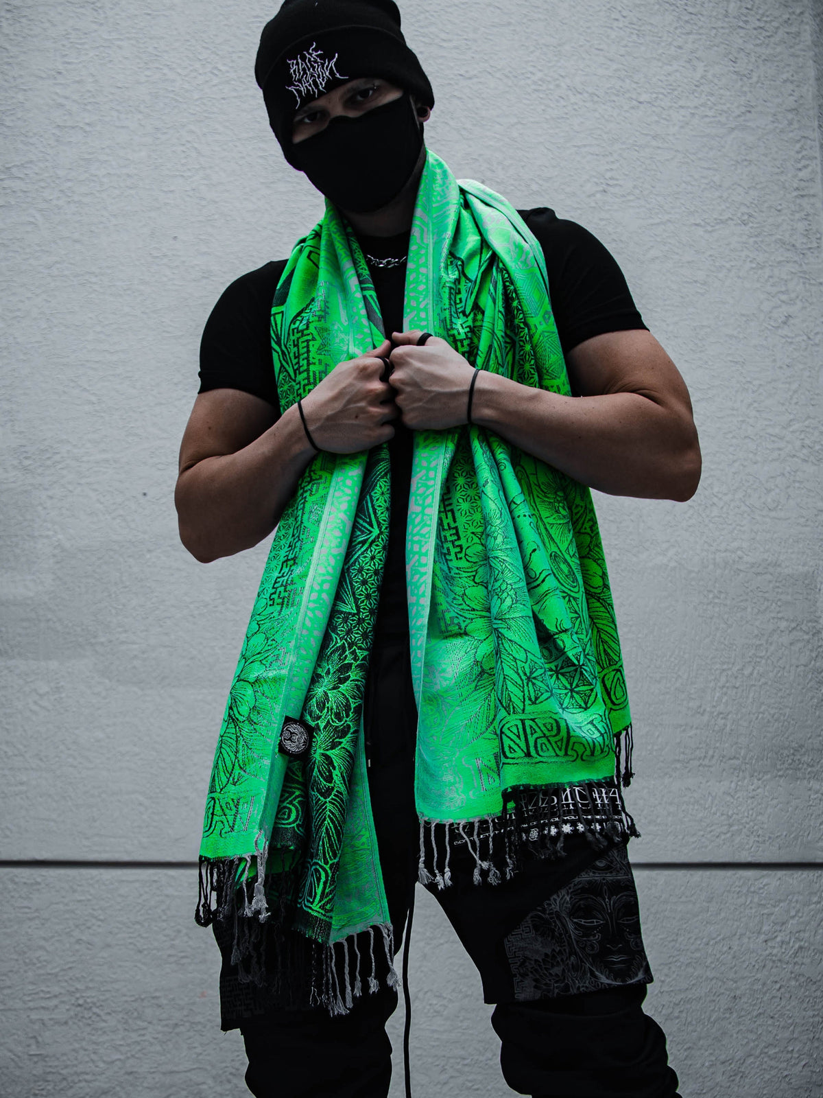 WOUNDS TO WISDOM • Yantrart x Rage Nation • UV-Reactive Gradient Shawl