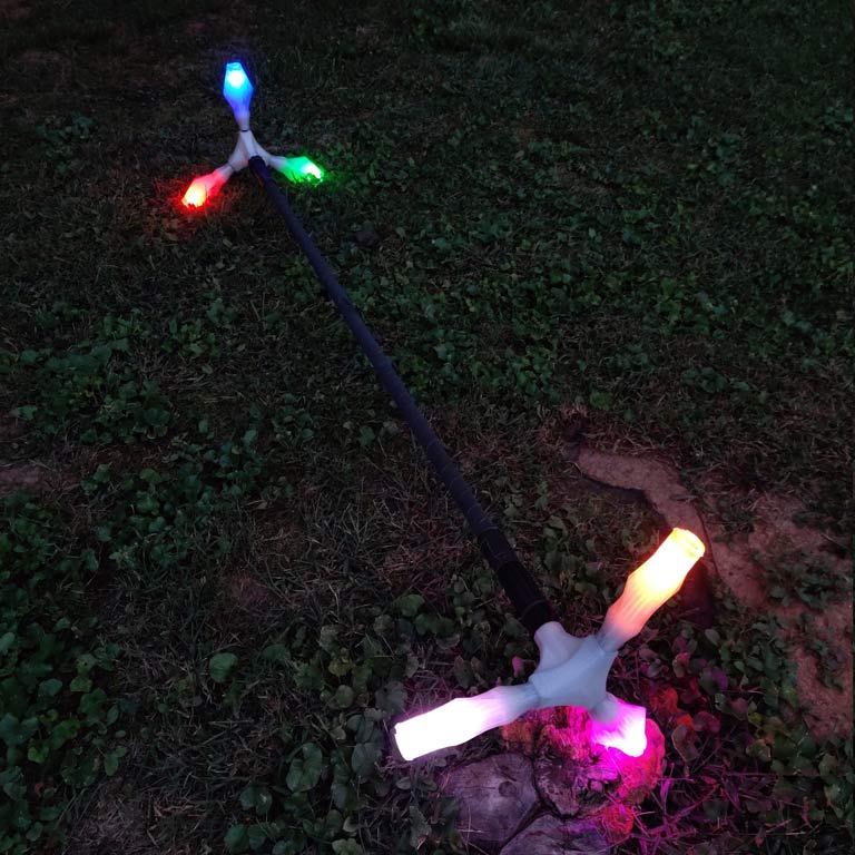 3D LED Dragon Staff