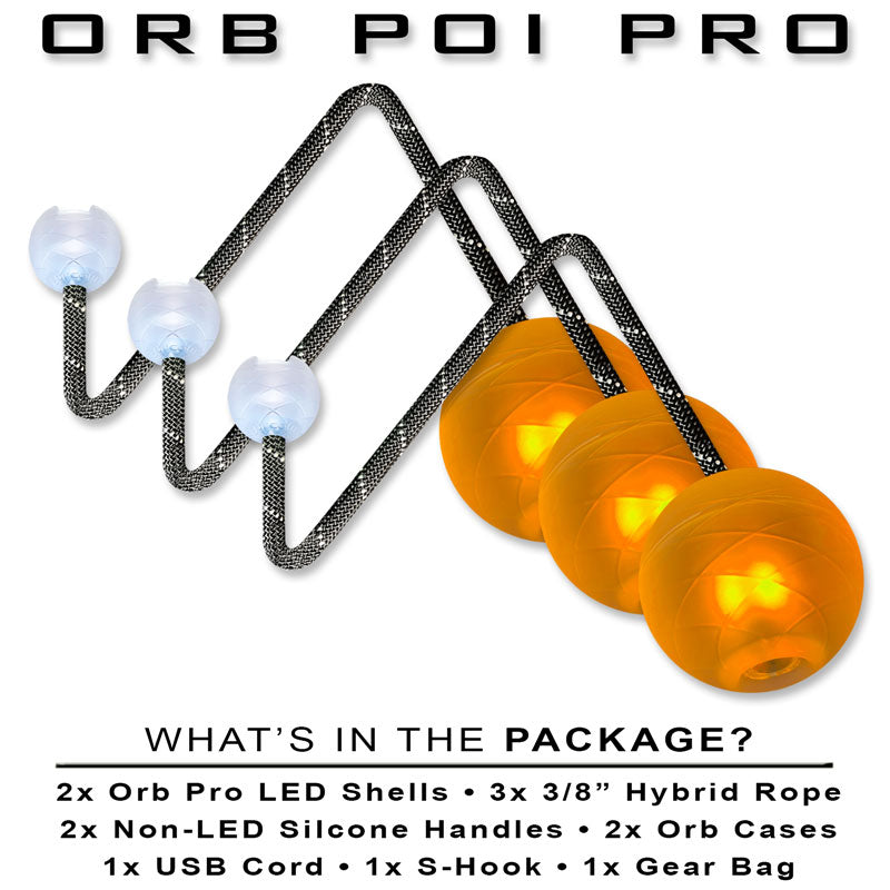 LED Contact Poi Set: OrbPoi Pro with Gear Bag | UltraPoi LED Contact Poi Set: OrbPoi Pro with Gear Bag | UltraPoi