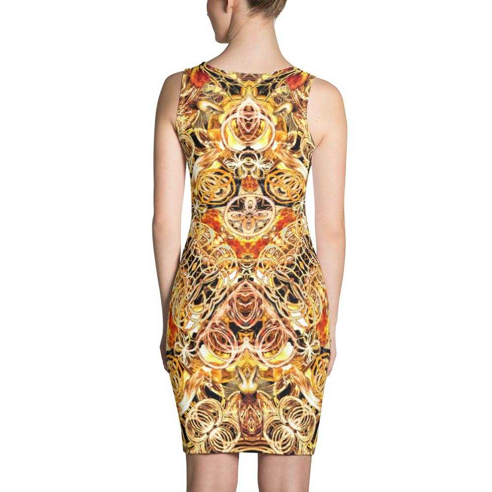 Fire Artist Women's Fitted Dress Fire Artist Women's Fitted Dress